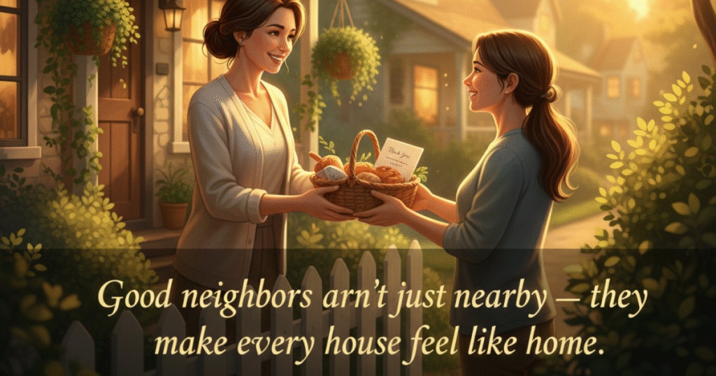 Thank You Note Messages To A Neighbor