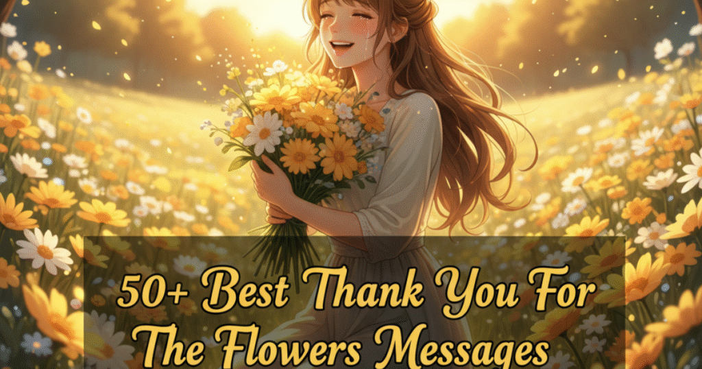 thank you for the flowers messages