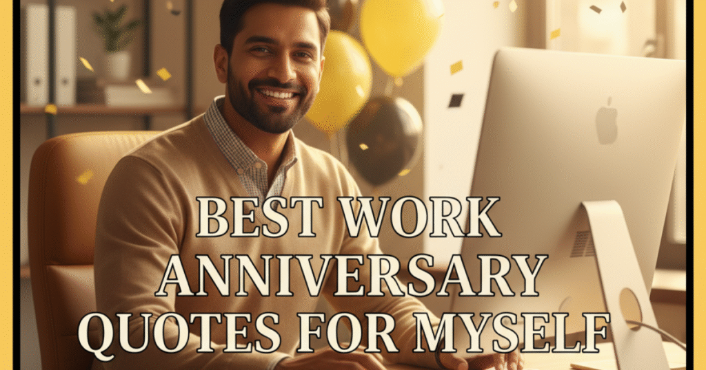 Work Anniversary Quotes for Myself
