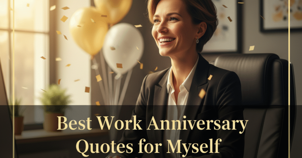 Work Anniversary Quotes for Myself