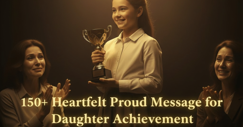 Proud Message for Daughter Achievement