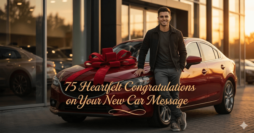 Congratulations on Your New Car Message